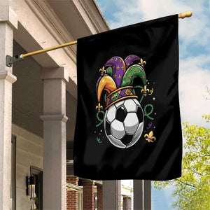 Mardi Gras Soccer Ball Garden Flag Funny Louisiana Carnival Sports Gift TS12 Print Your Wear