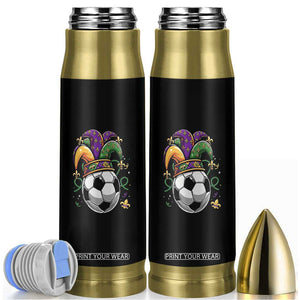 Mardi Gras Soccer Ball Bullet Tumbler Funny Louisiana Carnival Sports Gift TS12 Black Print Your Wear