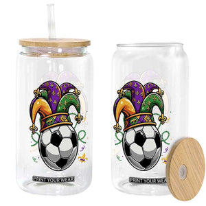 Mardi Gras Soccer Ball Glass Can Funny Louisiana Carnival Sports Gift TS12 Print Your Wear