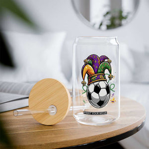 Mardi Gras Soccer Ball Glass Can Funny Louisiana Carnival Sports Gift TS12 Print Your Wear