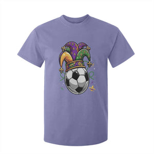 Mardi Gras Soccer Ball T Shirt For Kid Funny Louisiana Carnival Sports Gift TS12 Violet Print Your Wear