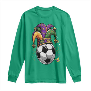 Mardi Gras Soccer Ball Long Sleeve Shirt Funny Louisiana Carnival Sports Gift TS12 Irish Green Print Your Wear