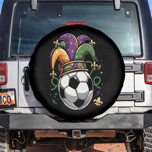 Mardi Gras Soccer Ball Spare Tire Cover Funny Louisiana Carnival Sports Gift TS12 No hole Black Print Your Wear