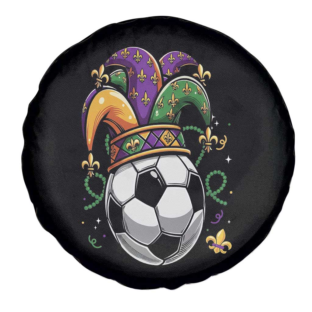 Mardi Gras Soccer Ball Spare Tire Cover Funny Louisiana Carnival Sports Gift TS12 Print Your Wear