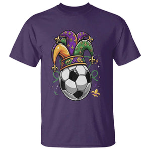 Mardi Gras Soccer Ball T Shirt Funny Louisiana Carnival Sports Gift TS12 Purple Print Your Wear