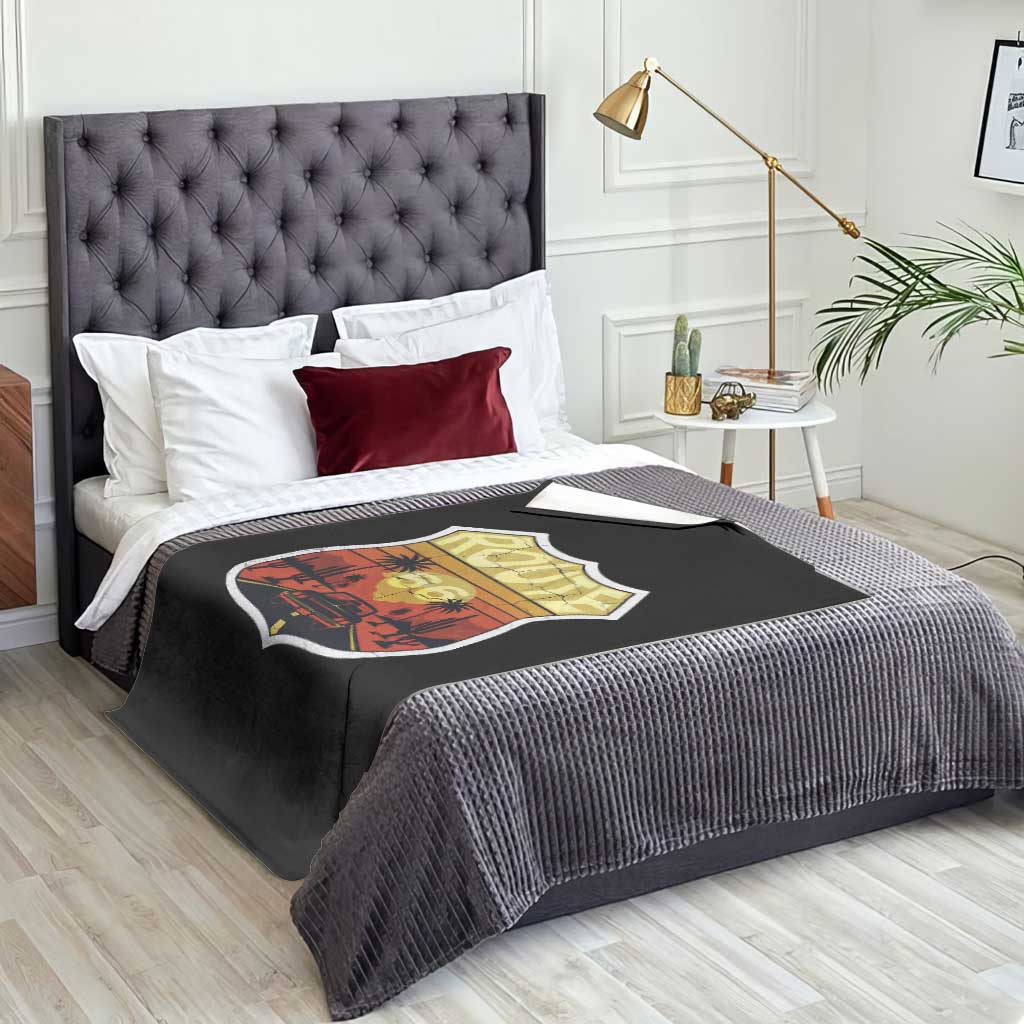 Retro Route Highway 66 Throw Blanket Vintage Americana Road Trip TS12 Print Your Wear