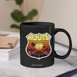 Retro Route Highway 66 Coffee Mug Vintage Americana Road Trip TS12 Print Your Wear