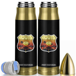 Retro Route Highway 66 Bullet Tumbler Vintage Americana Road Trip TS12 Black Print Your Wear