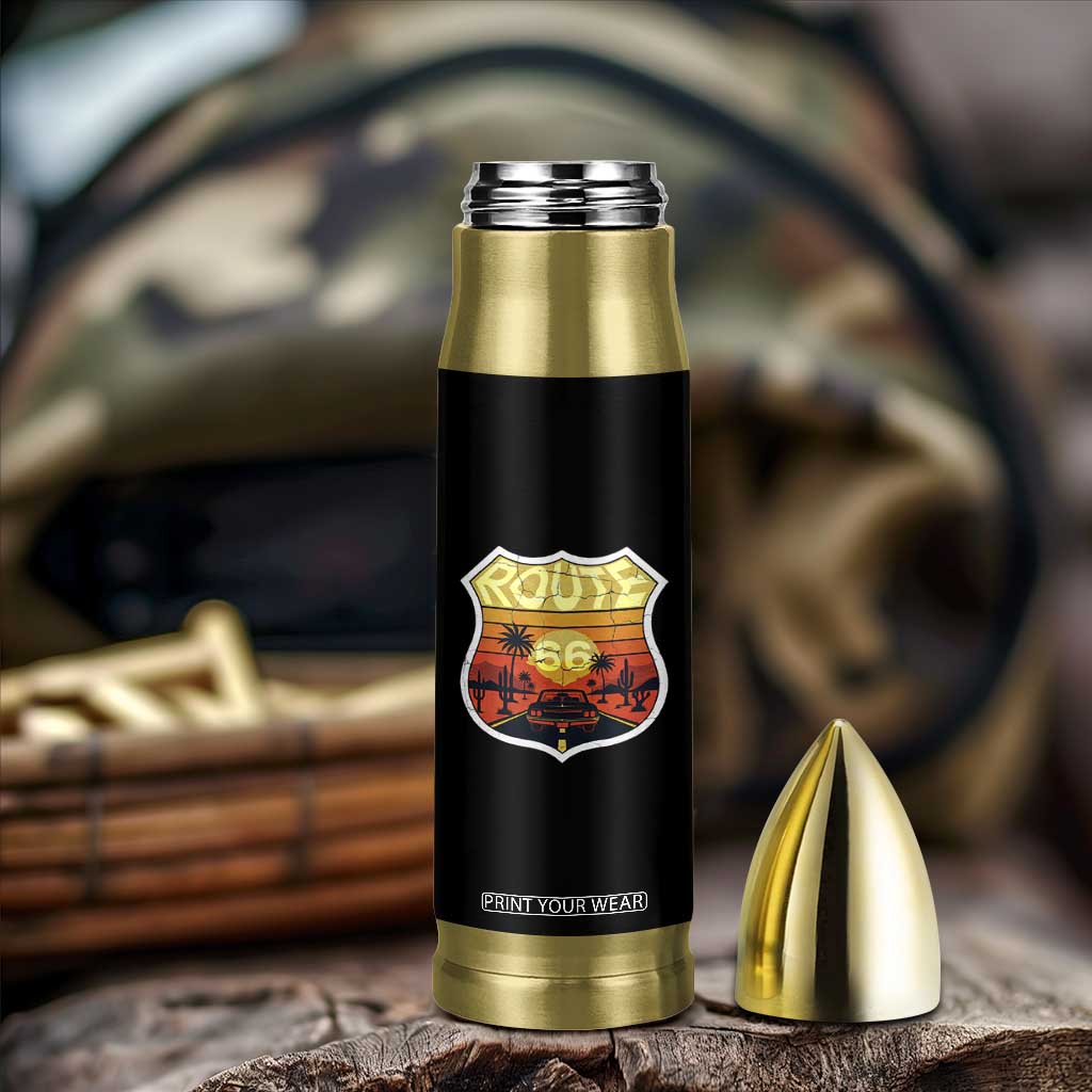 Retro Route Highway 66 Bullet Tumbler Vintage Americana Road Trip TS12 Print Your Wear