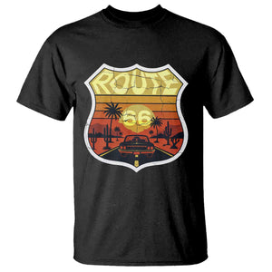 Retro Route Highway 66 T Shirt Vintage Americana Road Trip TS12 Black Print Your Wear