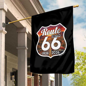 Route Highway 66 Centennial Garden Flag Vintage Distressed Americas Highway TS12 Print Your Wear