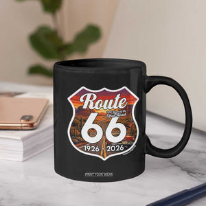 Route Highway 66 Centennial Coffee Mug Vintage Distressed Americas Highway TS12 Print Your Wear
