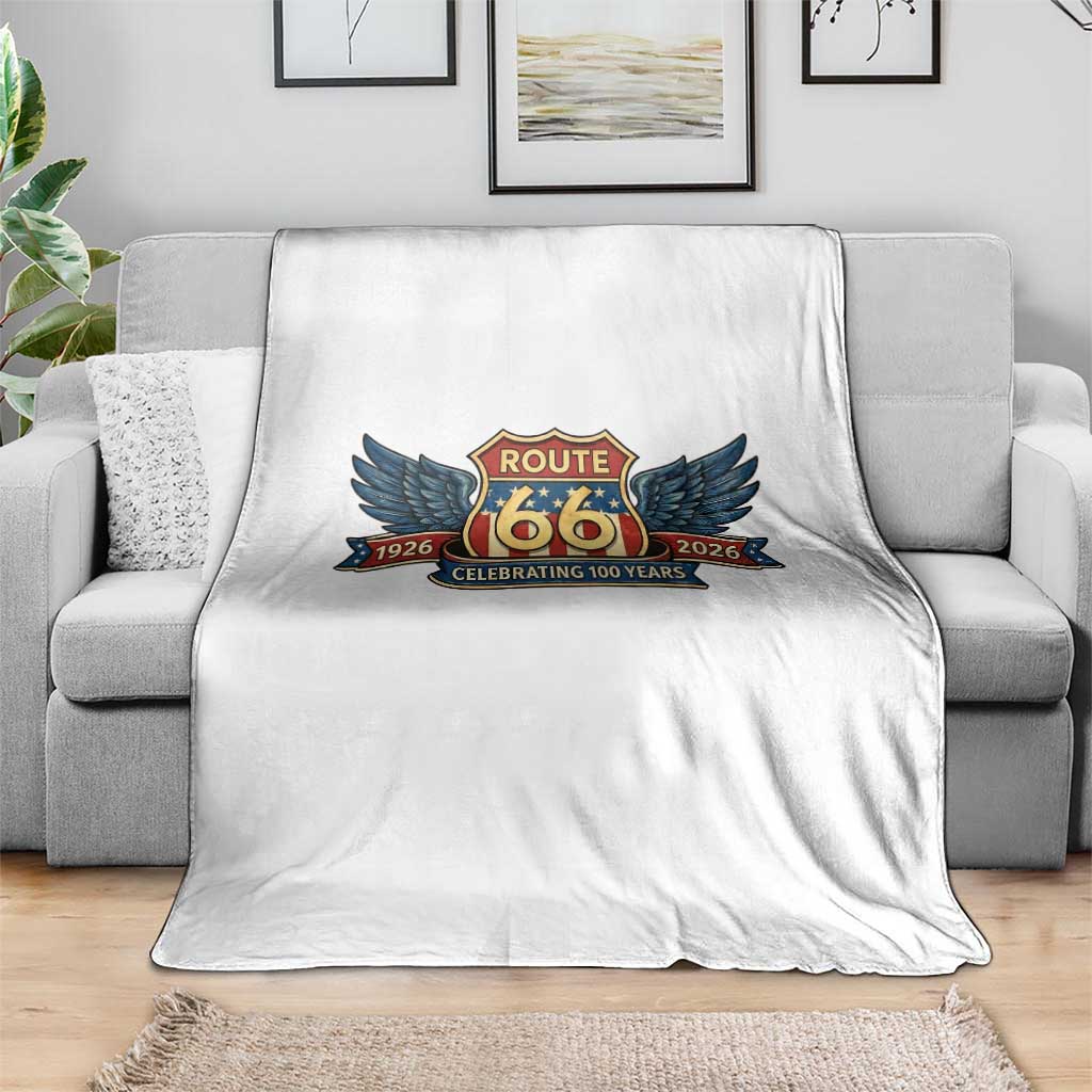Route Highway 66 Centennial Throw Blanket 100 Years Of The Mother Road TS12 Print Your Wear