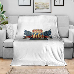 Route Highway 66 Centennial Throw Blanket 100 Years Of The Mother Road TS12 Print Your Wear