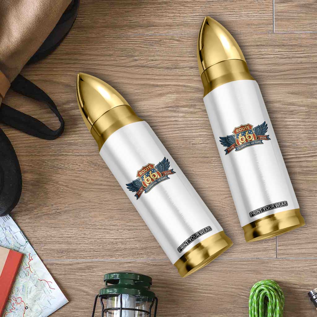 Route Highway 66 Centennial Bullet Tumbler 100 Years Of The Mother Road TS12 Print Your Wear