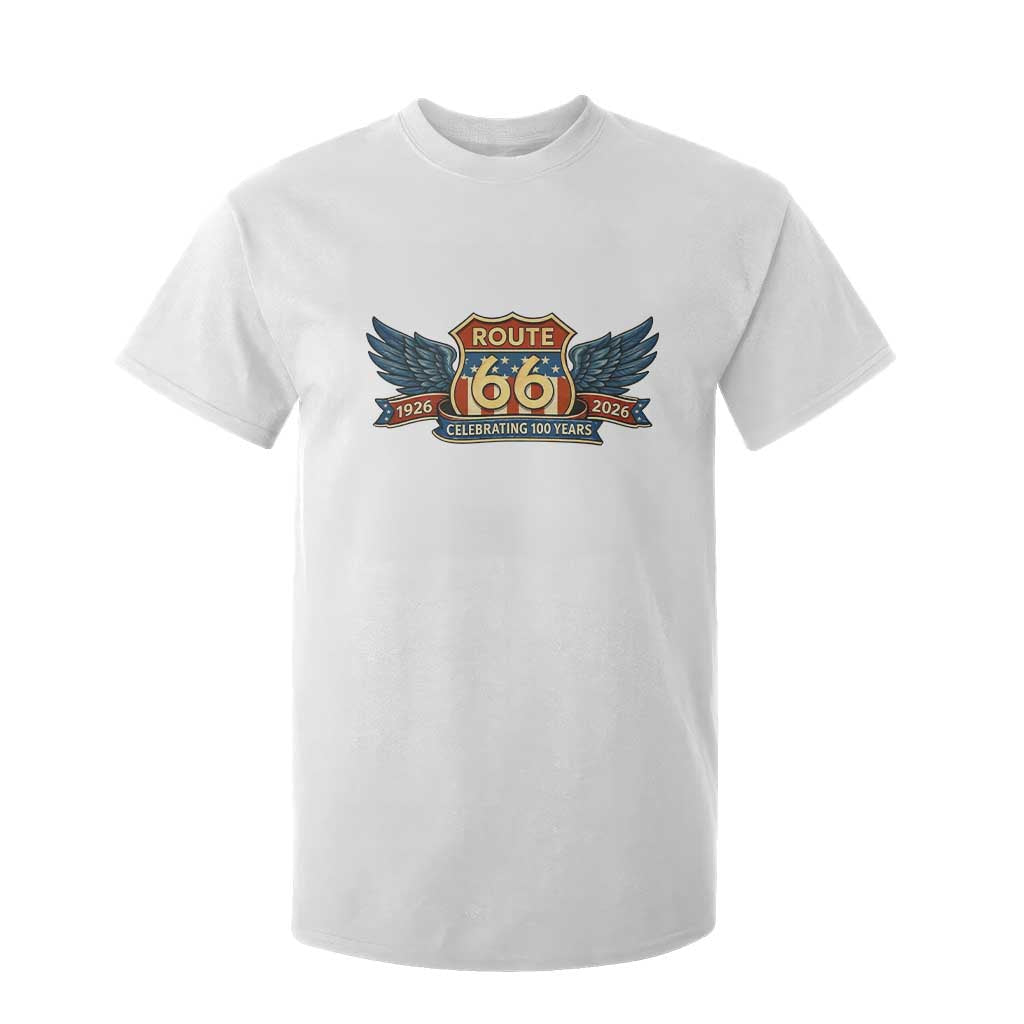 Route Highway 66 Centennial T Shirt For Kid 100 Years Of The Mother Road TS12 White Print Your Wear