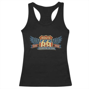 Route Highway 66 Centennial Racerback Tank Top 100 Years Of The Mother Road TS12 Black Print Your Wear