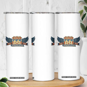 Route Highway 66 Centennial Skinny Tumbler 100 Years Of The Mother Road TS12 Print Your Wear