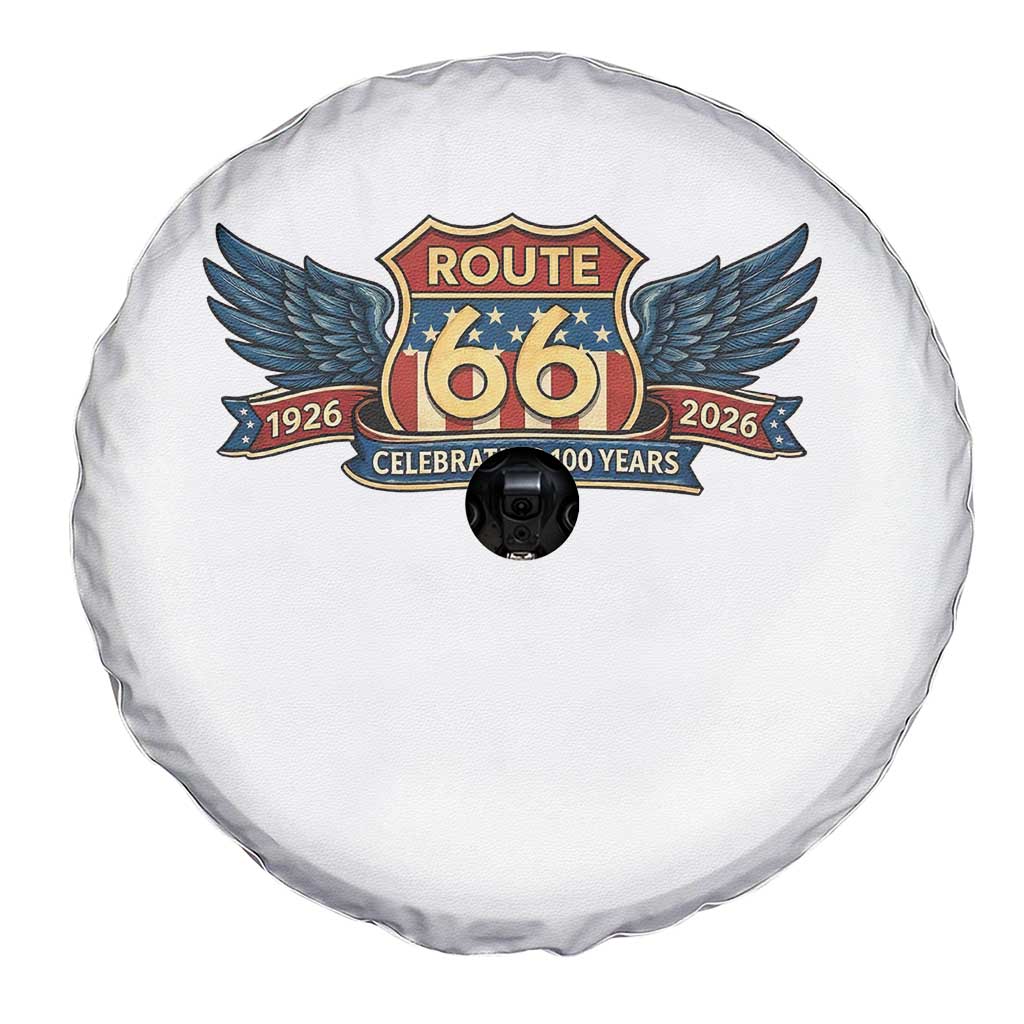 Route Highway 66 Centennial Spare Tire Cover 100 Years Of The Mother Road TS12 Print Your Wear