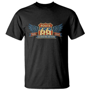Route Highway 66 Centennial T Shirt 100 Years Of The Mother Road TS12 Black Print Your Wear