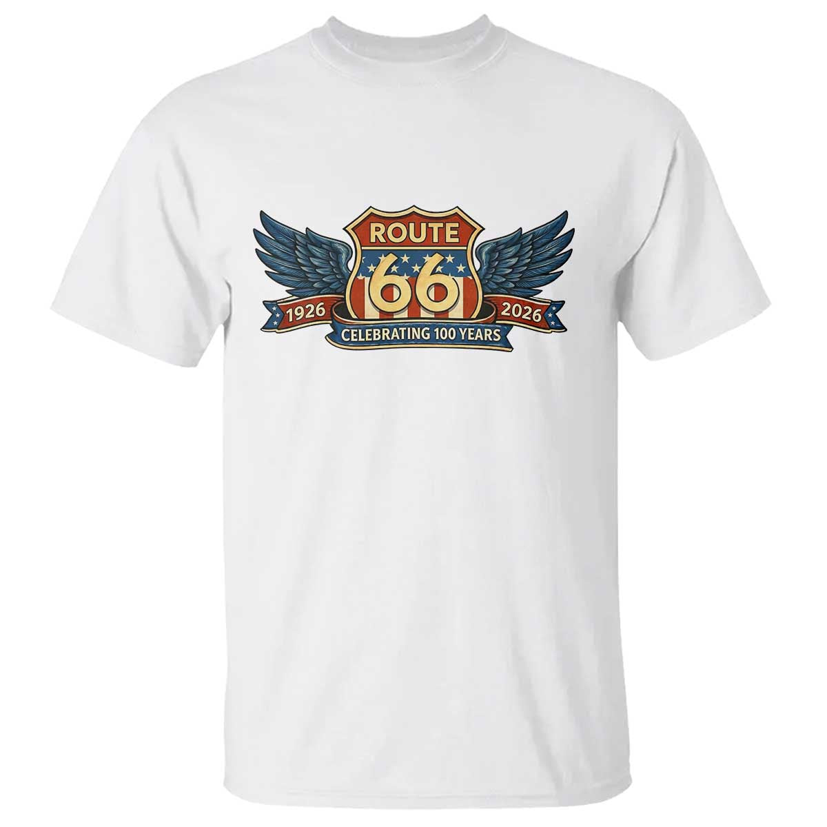 Route Highway 66 Centennial T Shirt 100 Years Of The Mother Road TS12 White Print Your Wear