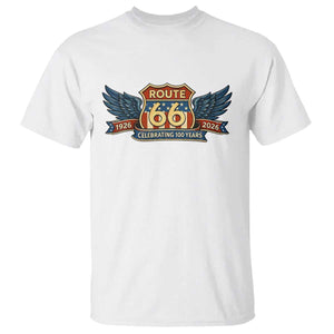 Route Highway 66 Centennial T Shirt 100 Years Of The Mother Road TS12 White Print Your Wear