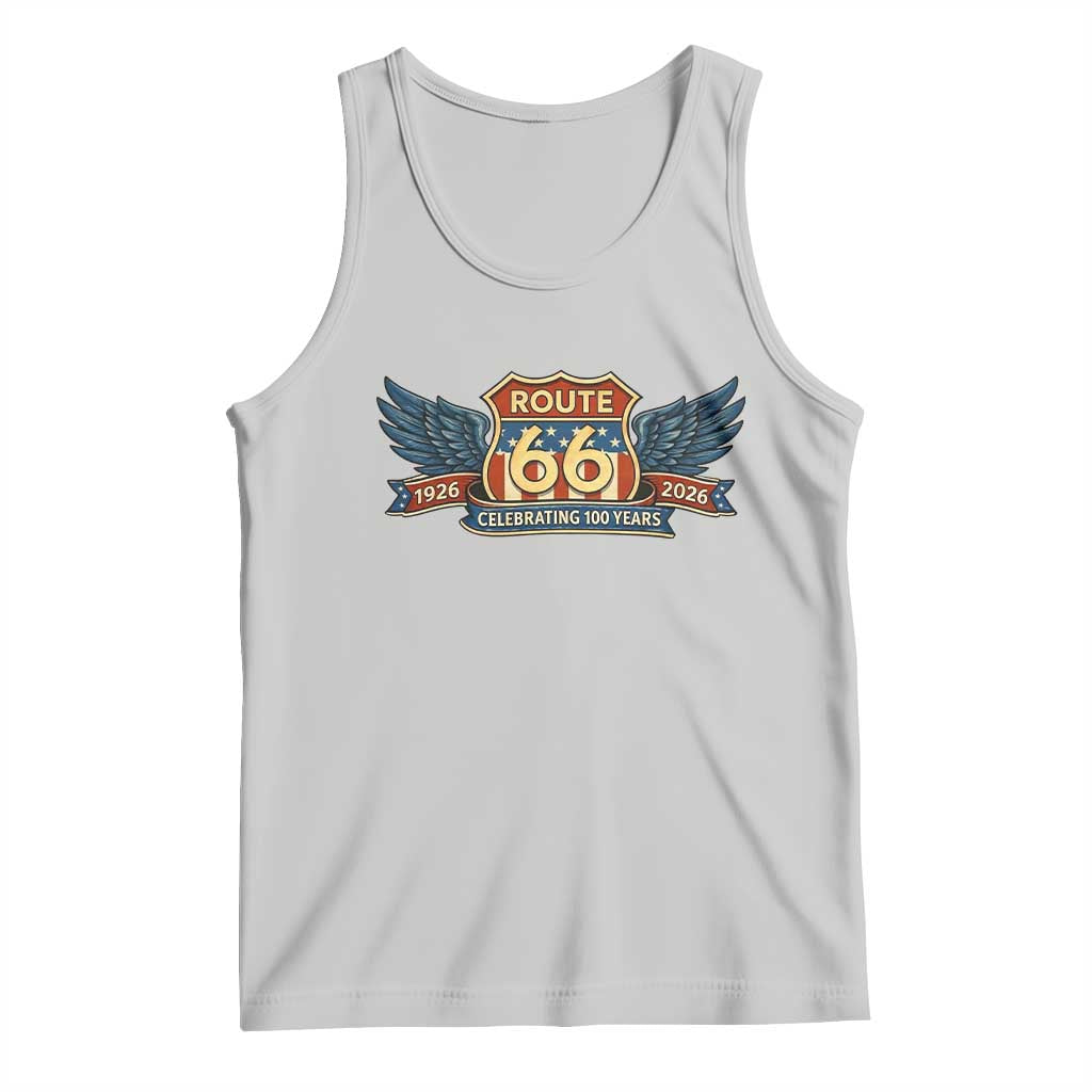 Route Highway 66 Centennial Tank Top 100 Years Of The Mother Road TS12 Ash Print Your Wear
