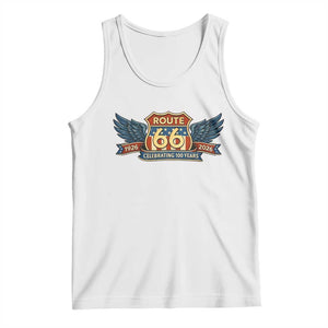 Route Highway 66 Centennial Tank Top 100 Years Of The Mother Road TS12 White Print Your Wear
