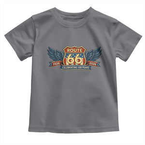Route Highway 66 Centennial Toddler T Shirt 100 Years Of The Mother Road TS12 Charcoal Print Your Wear