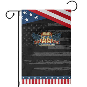 Route Highway 66 Centennial Garden Flag 100 Years Of The Mother Road TS12 Distressed Black Blue Print Your Wear