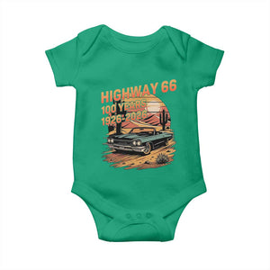 Route Highway 66 Centennial Baby Onesie 100 Year Road Trip Adventure TS12 Irish Green Print Your Wear