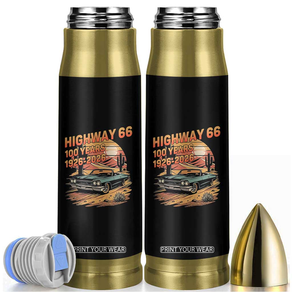 Route Highway 66 Centennial Bullet Tumbler 100 Year Road Trip Adventure TS12 Black Print Your Wear