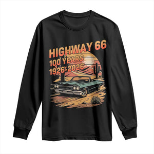 Route Highway 66 Centennial Long Sleeve Shirt 100 Year Road Trip Adventure TS12 Black Print Your Wear