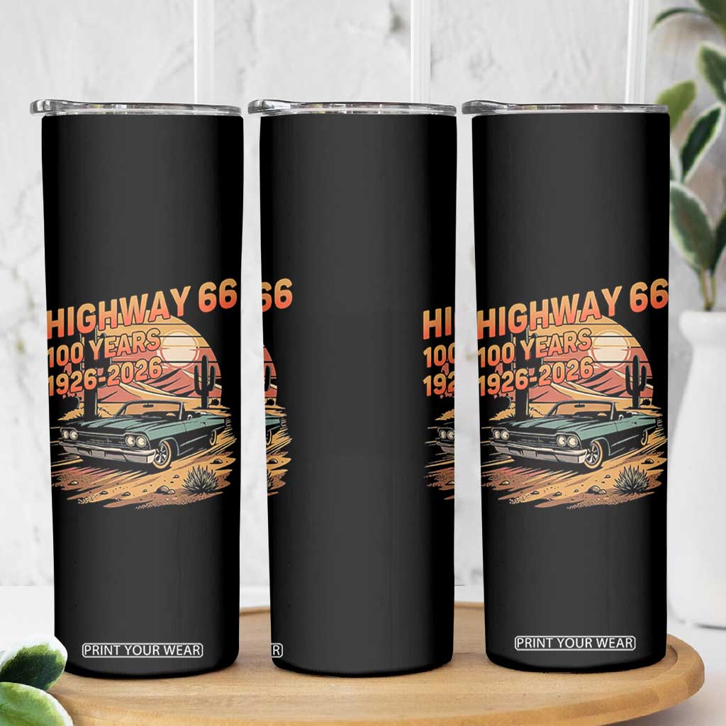 Route Highway 66 Centennial Skinny Tumbler 100 Year Road Trip Adventure TS12 Print Your Wear