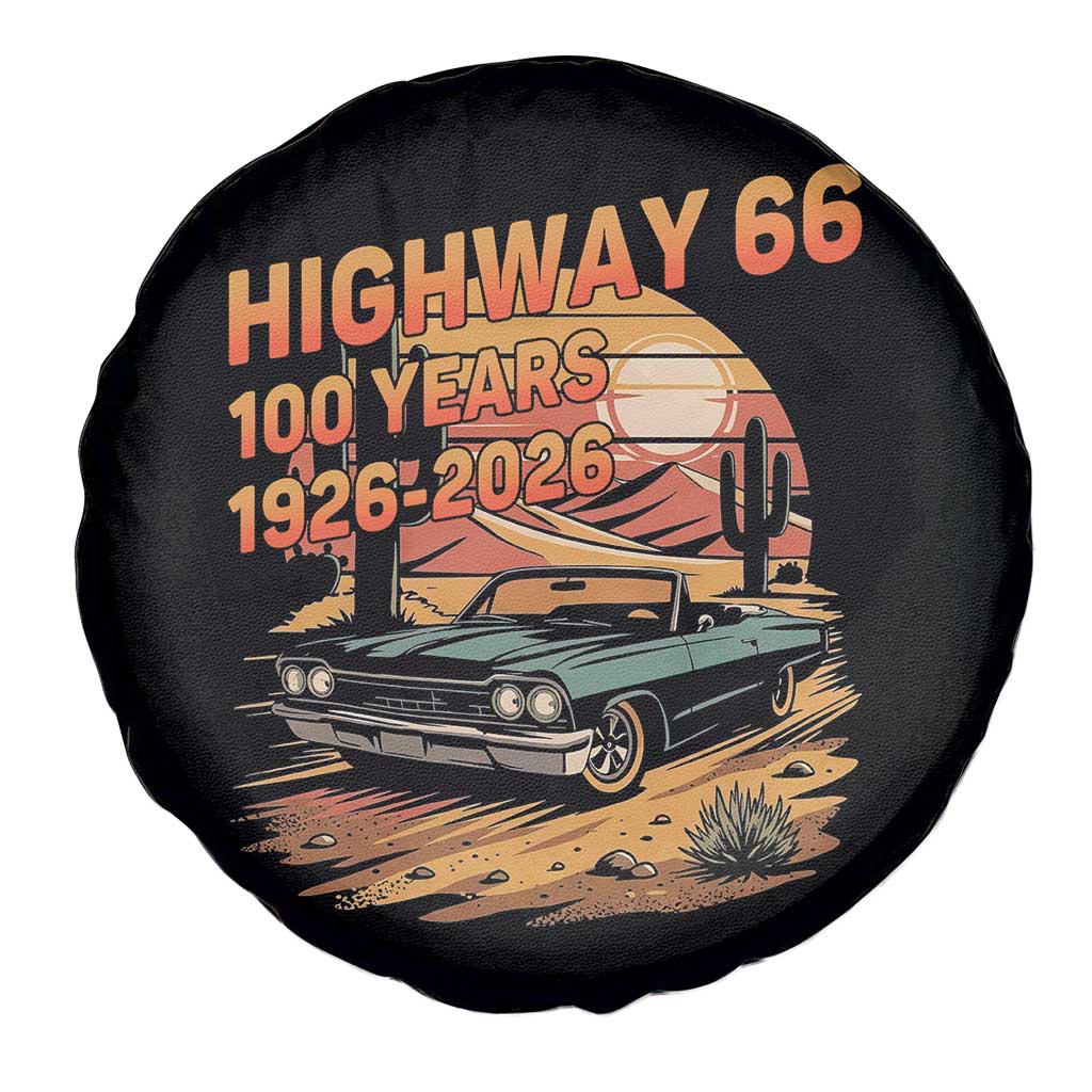 Route Highway 66 Centennial Spare Tire Cover 100 Year Road Trip Adventure TS12 Print Your Wear
