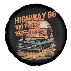 Route Highway 66 Centennial Spare Tire Cover 100 Year Road Trip Adventure TS12 Print Your Wear
