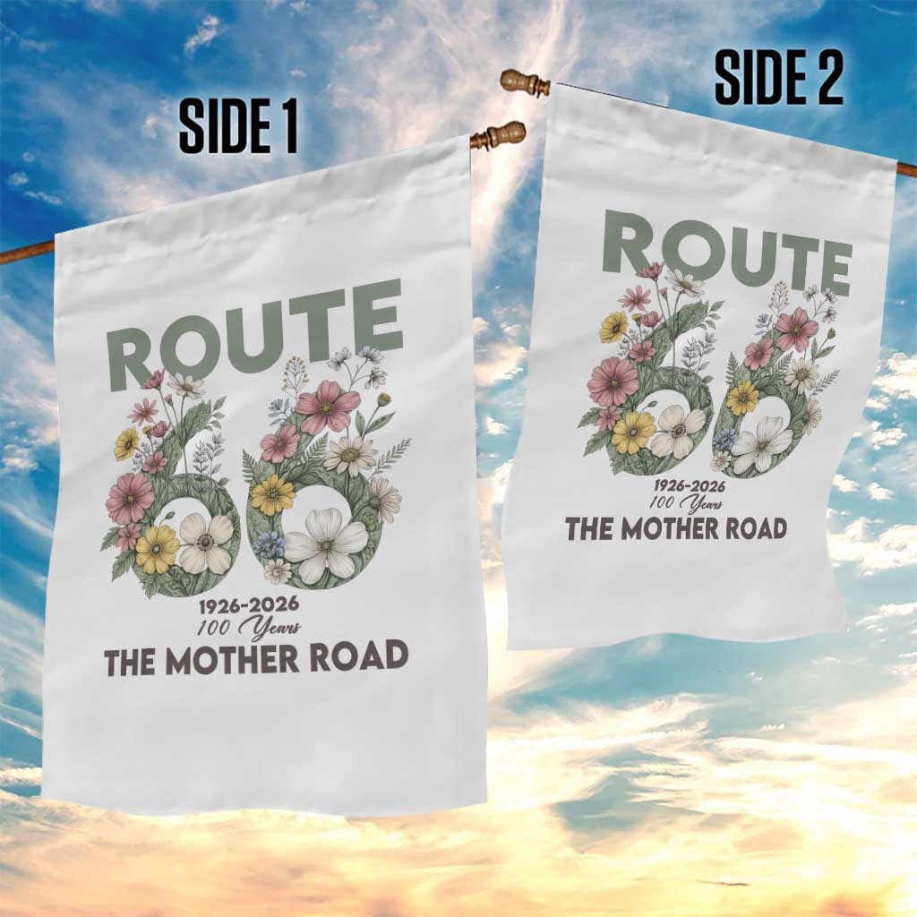 Route Highway 66 Garden Flag Floral Centennial 100 Year Anniversary TS12 Print Your Wear