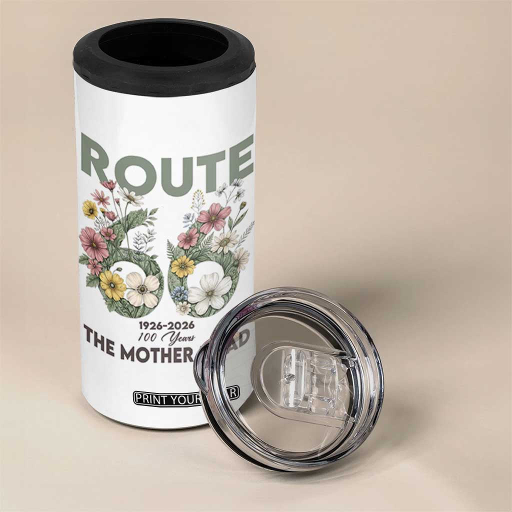 Route Highway 66 4 in 1 Can Cooler Tumbler Floral Centennial 100 Year Anniversary TS12 Print Your Wear