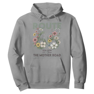 Route Highway 66 Hoodie Floral Centennial 100 Year Anniversary TS12 Sport Gray Print Your Wear