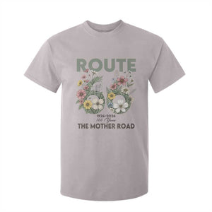 Route Highway 66 T Shirt For Kid Floral Centennial 100 Year Anniversary TS12 Ice Gray Print Your Wear