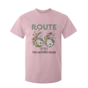 Route Highway 66 T Shirt For Kid Floral Centennial 100 Year Anniversary TS12 Light Pink Print Your Wear