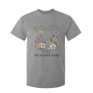 Route Highway 66 T Shirt For Kid Floral Centennial 100 Year Anniversary TS12 Sport Gray Print Your Wear