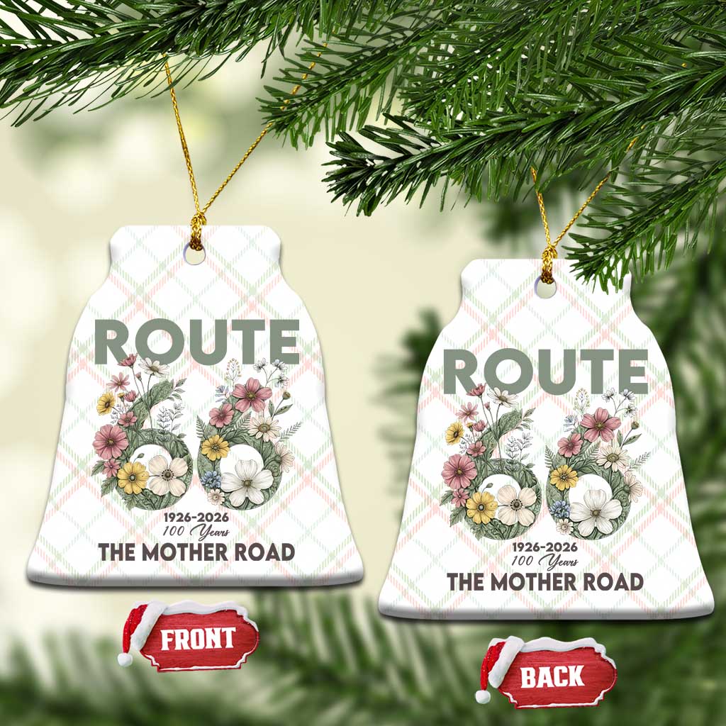 Route Highway 66 Ceramic Ornament Floral Centennial 100 Year Anniversary TS12 Print Your Wear