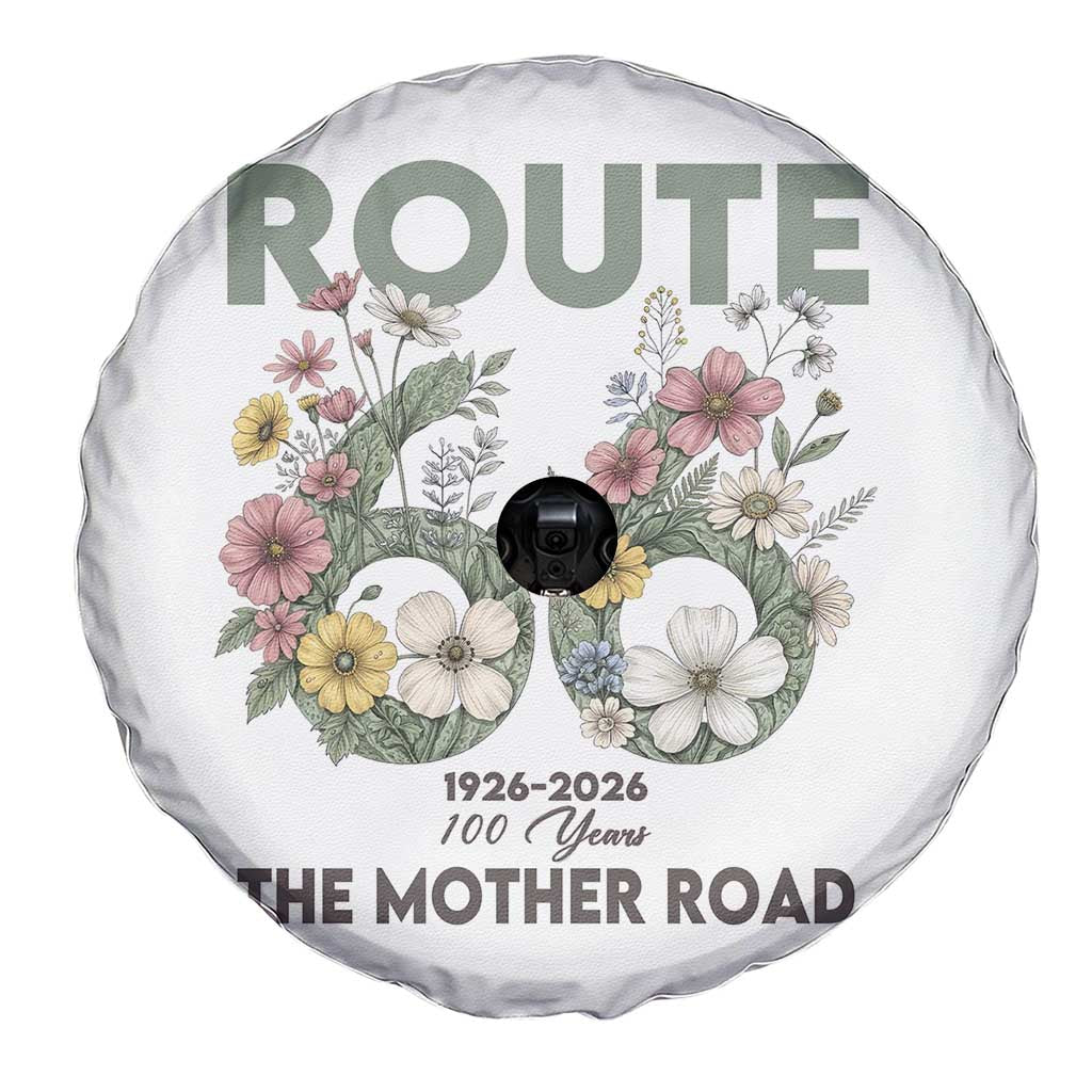 Route Highway 66 Spare Tire Cover Floral Centennial 100 Year Anniversary TS12 Print Your Wear