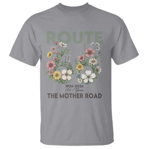 Route Highway 66 T Shirt Floral Centennial 100 Year Anniversary TS12 Sport Gray Print Your Wear