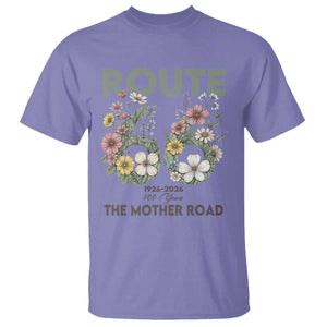 Route Highway 66 T Shirt Floral Centennial 100 Year Anniversary TS12 Violet Print Your Wear