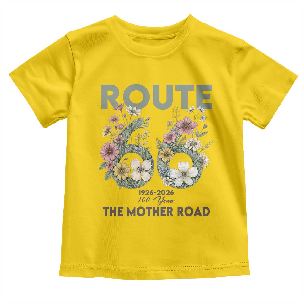Route Highway 66 Toddler T Shirt Floral Centennial 100 Year Anniversary TS12 Daisy Print Your Wear