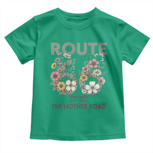 Route Highway 66 Toddler T Shirt Floral Centennial 100 Year Anniversary TS12 Irish Green Print Your Wear