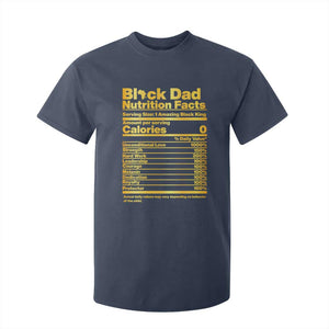 Black Dad Nutrition Facts T Shirt For Kid African American Fathers Day