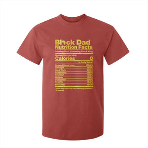 Black Dad Nutrition Facts T Shirt For Kid African American Fathers Day